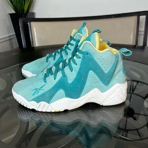 Reebok Teal and Yellow Sneakers
